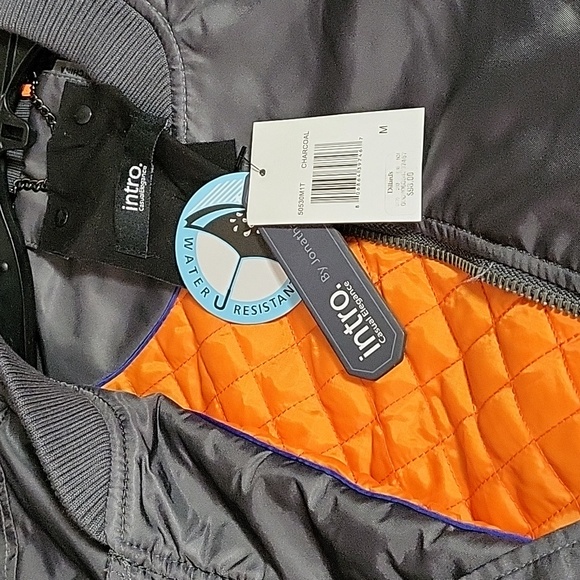 Intro Bomber Jackets From Dillard's, Charcole Gray With Quilted Lining - Picture 7 of 14